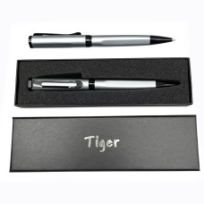 Подарункова ручка кулькова Tiger у футлярі (срі...