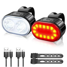 Велокомплект ZH-078-2LED ліхтар + STOP-14SMD, w...