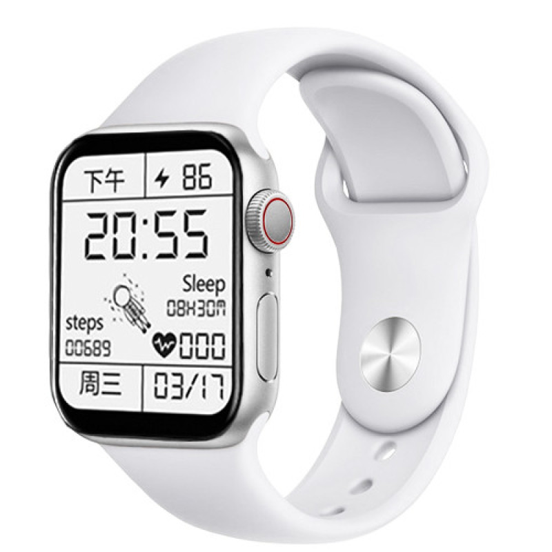 Смарт-годинник Smart Watch Series 6 Z32 PRO 44mm Aluminium з бездротовою зарядкою та 2 ремінцями, red/white