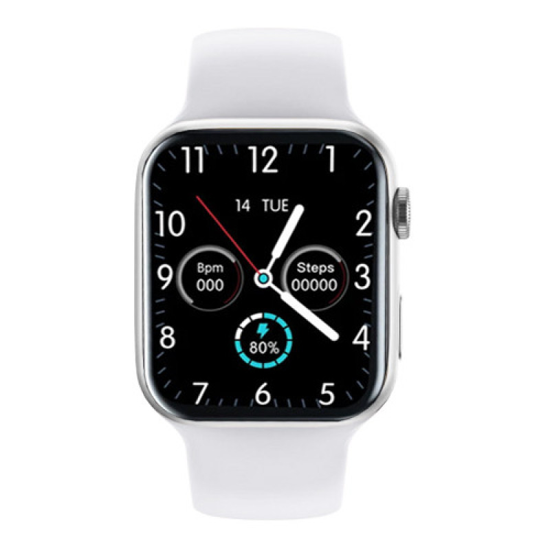 Смарт-годинник Smart Watch Series 6 Z32 PRO 44mm Aluminium з бездротовою зарядкою та 2 ремінцями, red/white