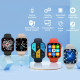 Смарт-годинник Smart Watch Series 6 Z32 PRO 44mm Aluminium з бездротовою зарядкою та 2 ремінцями, red/white