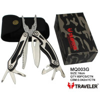 Мультиінструмент (Мультитул) Traveler MQ-003-G Deluxe (8 в 1, довжина 16 см)