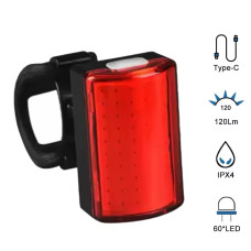 Велоліхтар MY-2105-60LED, waterproof, Li-Ion  а...