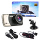Автомобільний відеореєстратор X600, LCD 4'', Angel Lens, камери, 1080P Full HD, метал. Корпус