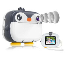 Дитячий фотоапарат з термодруком M05 GREY PENGU...
