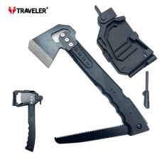 Туристичний набір Traveler 3в1 тактична сокира,...