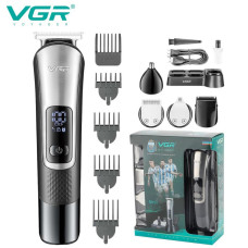 Машинка для стрижки VGR V-111 9 насадок бездрот...