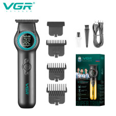 Тример VGR V-990 GREEN, 3 насадки, керамічне ле...
