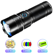 Ліхтар AK180 WHITE LASER LED PM30-TG, 1х38650, ...