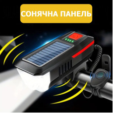Велоліхтар із сигналом LY-17-XPE, сон. батарея,...