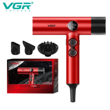 Фен професійний VGR V-401 RED, 40 рівнів обдува...
