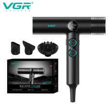 Фен професійний VGR V-401 BLACK, 40 рівнів обду...