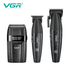 Комплект VGR 3 в 1 V-640 S3 BLACK, машинка для ...