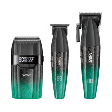 Комплект VGR 3 в 1 V-640 S3 GREEN, машинка для ...